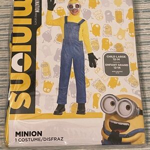 Minion Costume for Kids - Child Large 12-14 - Extra goggles included